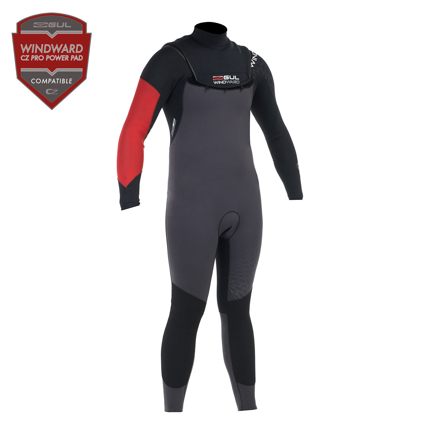 Gul Profile 3 / 2Mm Windward Mens Steamer Wetsuit - Nero / Grafite
