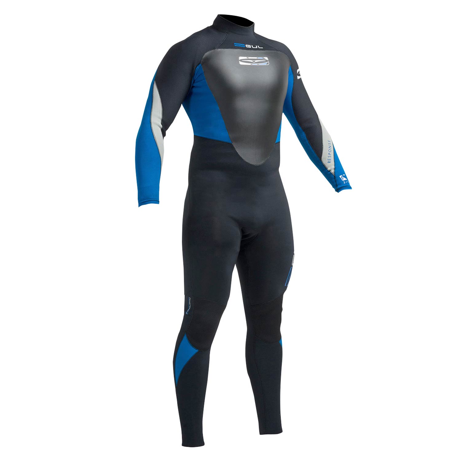 Gul Response 3 / 2Mm W2 T2 Steamer Wetsuit - Nero / Blu