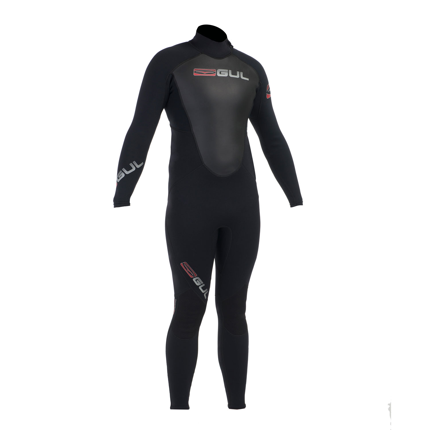 Gul Risposta 3/2 Millimetri Piatte Steamer Muta - Nero / Nero
