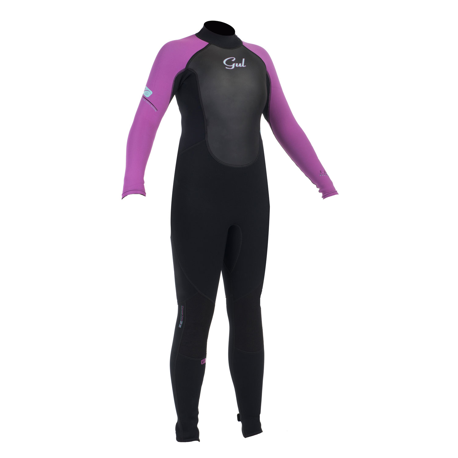 Gul Junior Girls Risposta 3/2 Millimetri Steamer Muta - Nero / Iris