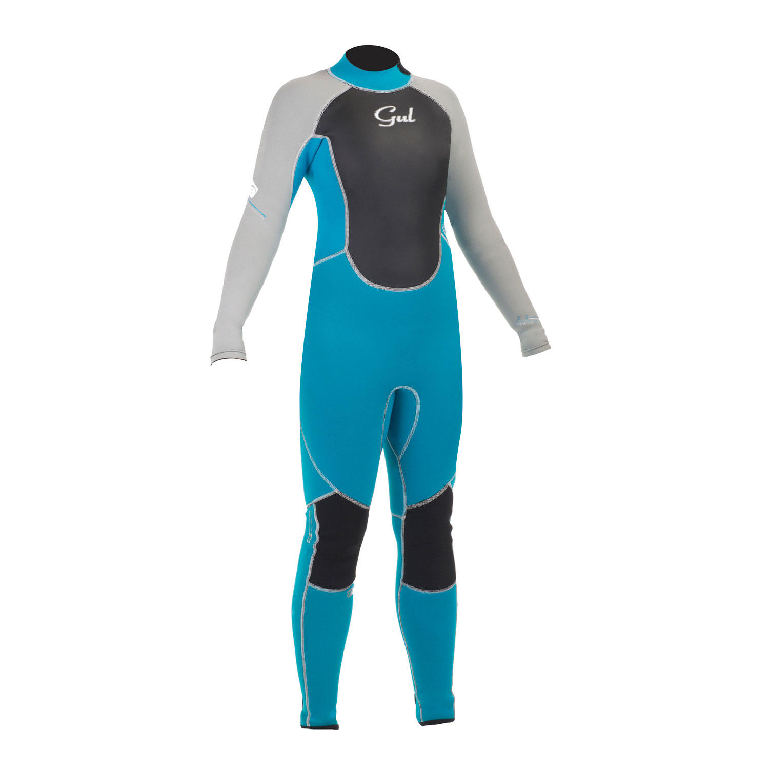 Gul Junior Girls Risposta 3/2 Millimetri Steamer Muta 2015 - Turq / Argento