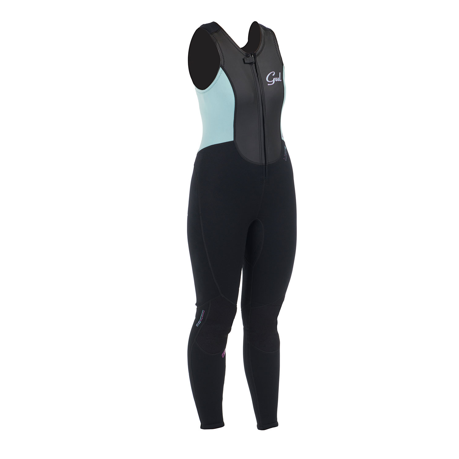 Gul Womens Risposta 3 Millimetri Flatlock Lungo Jane Muta - Nero / Glacier