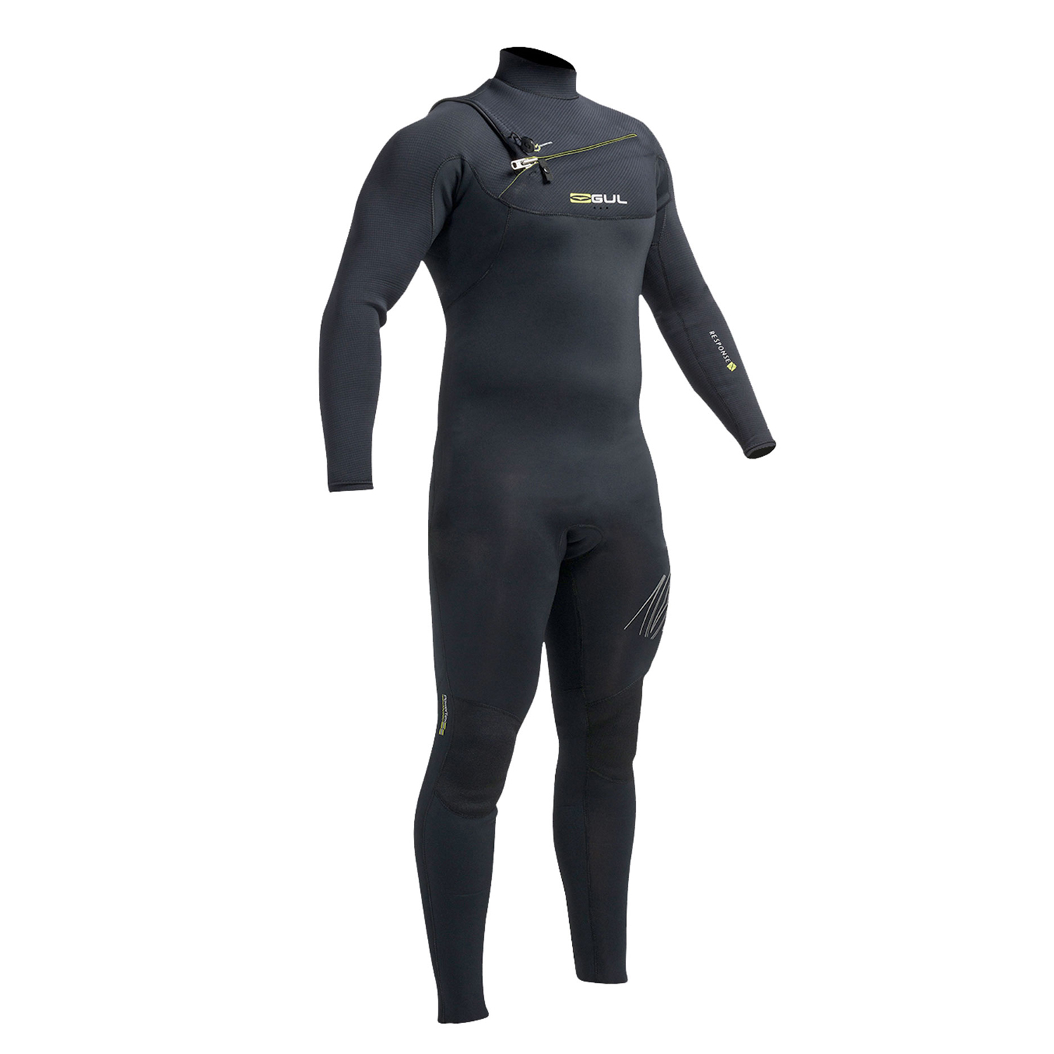 Gul Response Fx 3 / 2Mm Chest Zip Blindstitched Muta - Nera