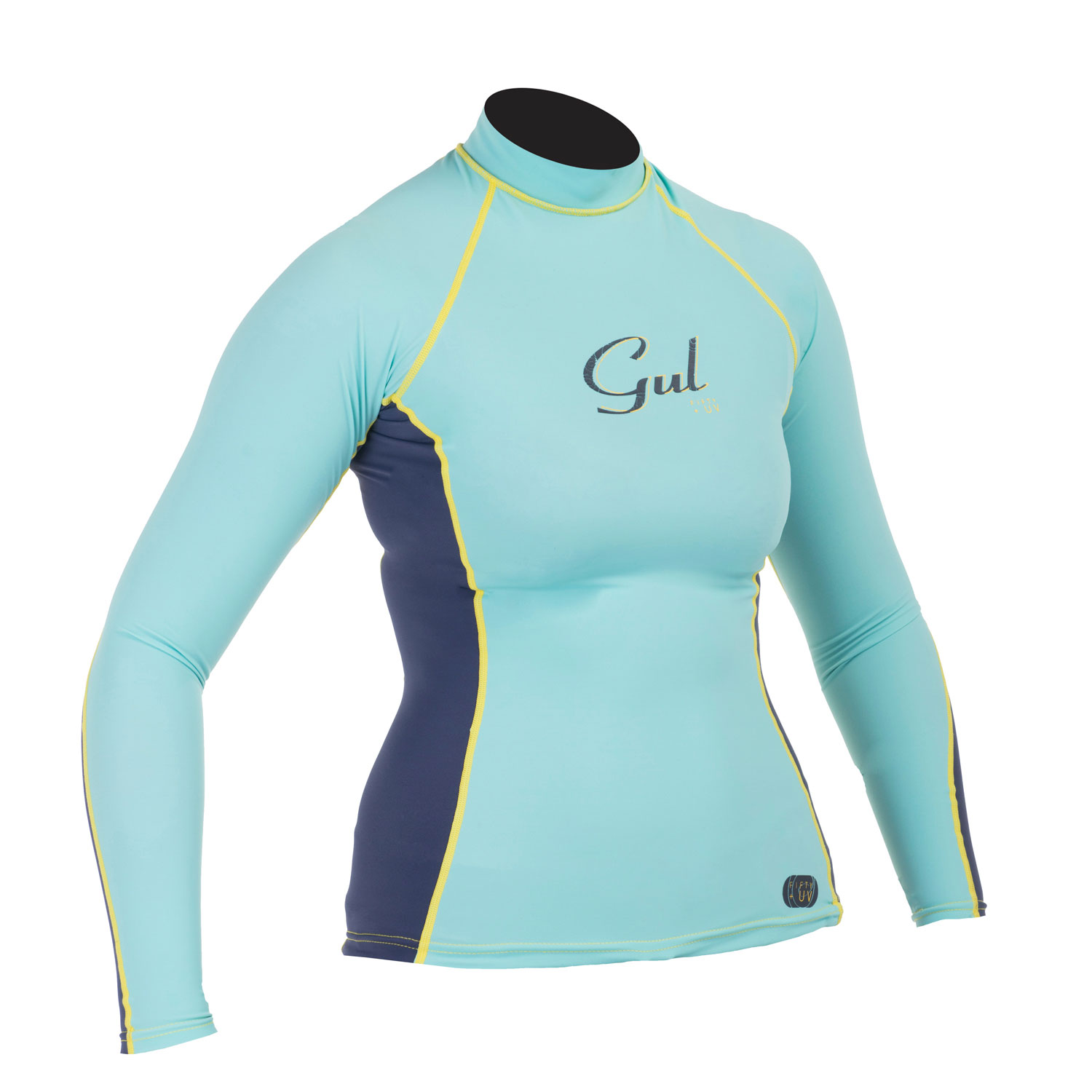 Gul Swami Donne Maniche Lunghe Rashguard - Glacier / Blueribbon