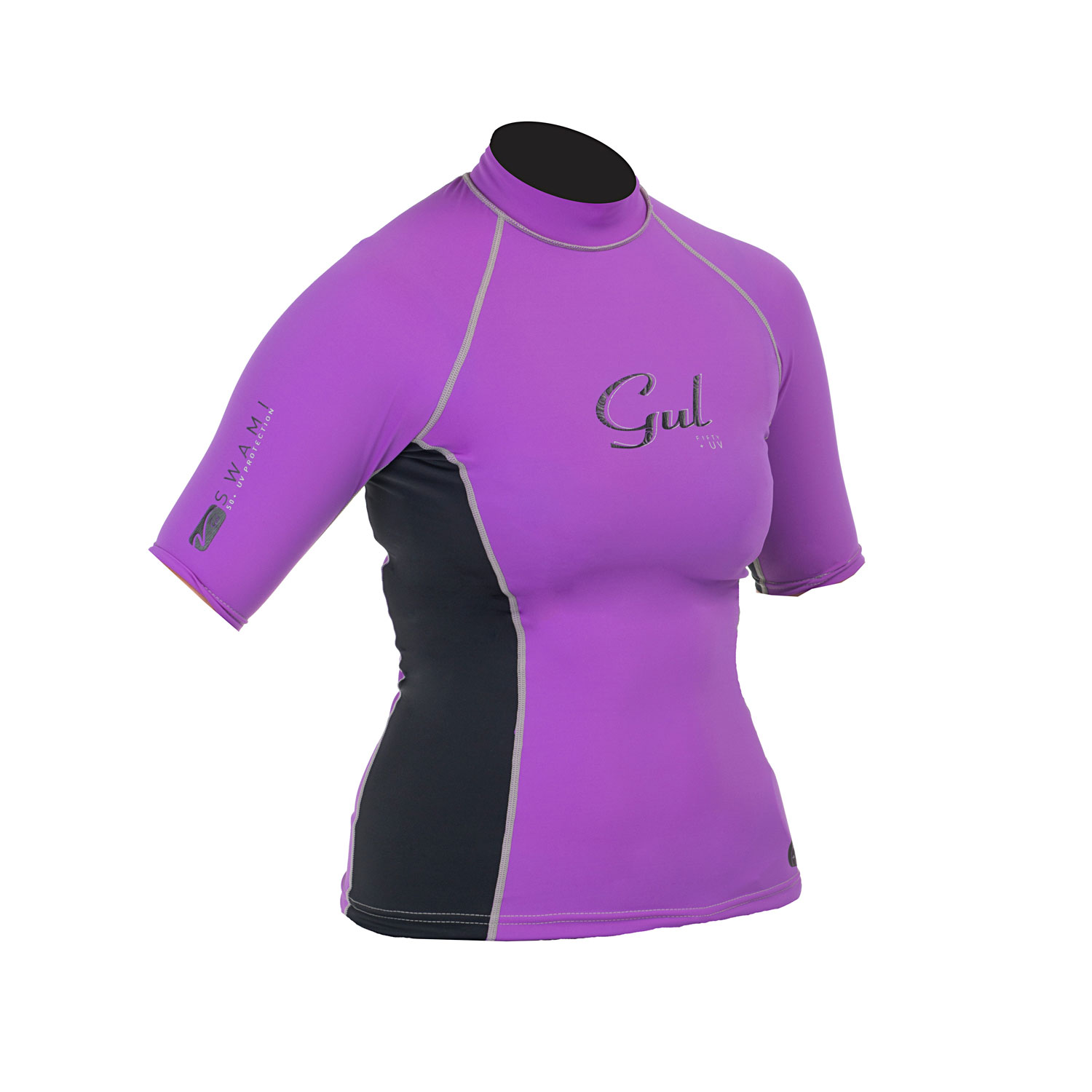 Gul Swami Donna Manica Corta Rashguard - Iris / Nero