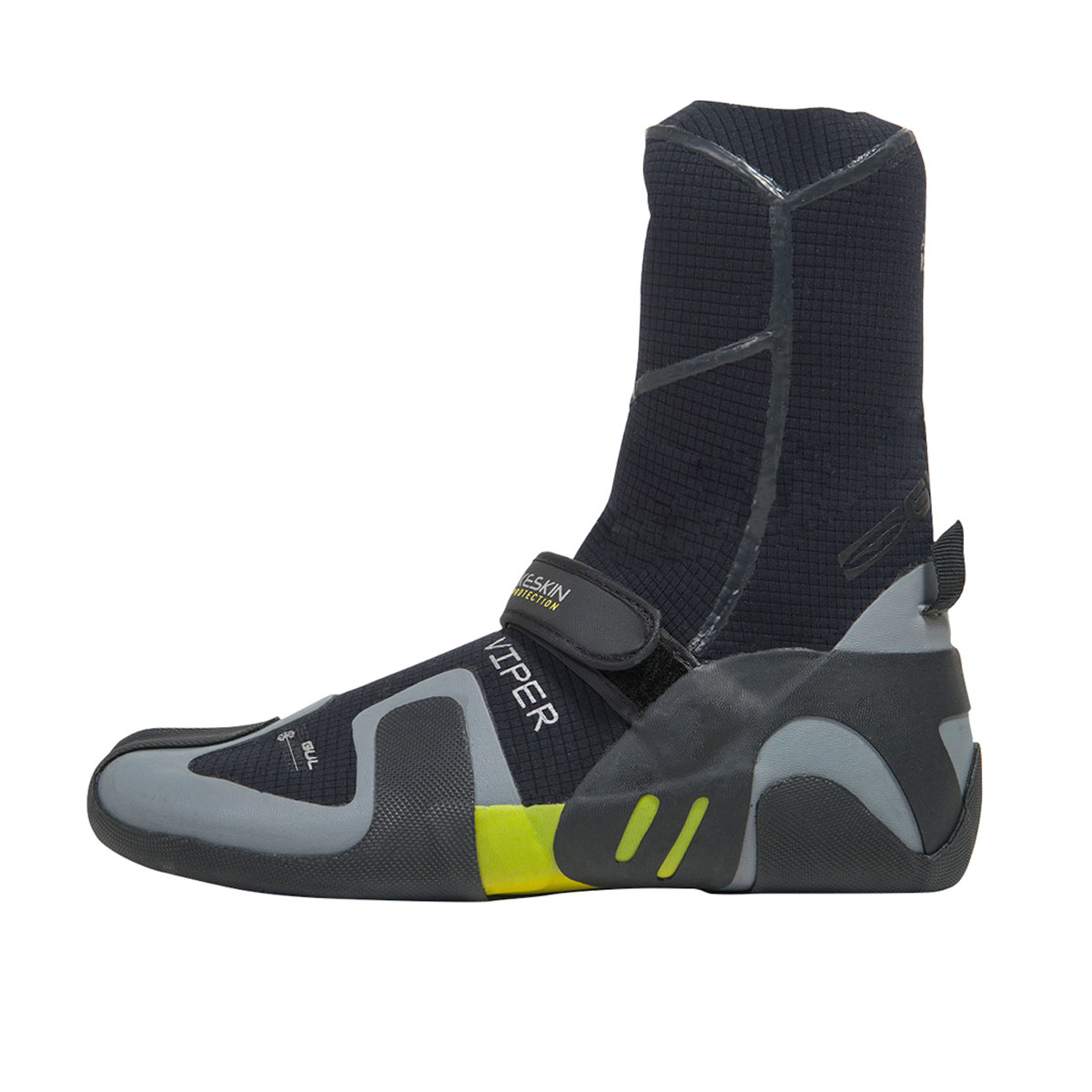Gul Viper 5 Millimetri Toe Boot Spalato - Nero / Giallo