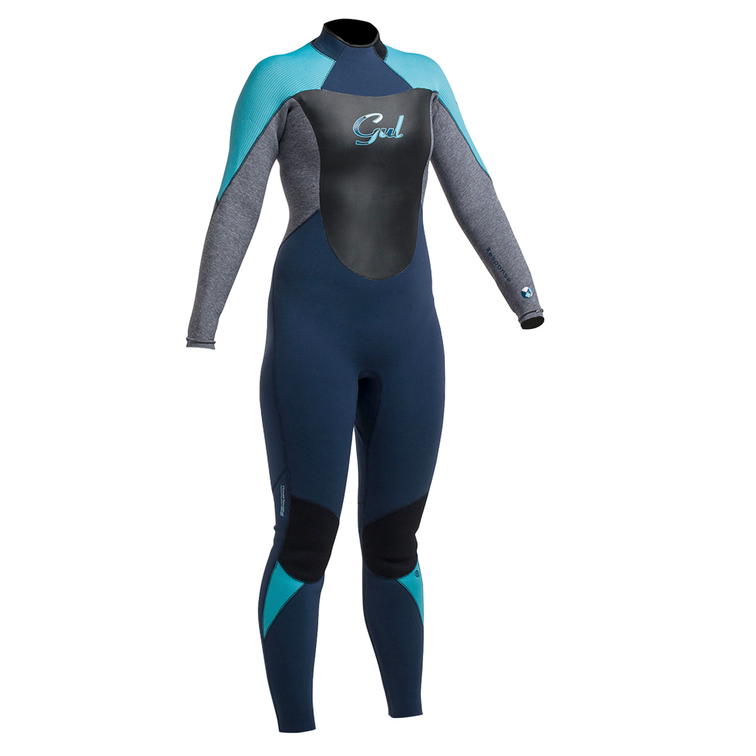 Womens Risposta Gul 4/3 Millimetri Muta Blindstitched - Navy / Marl
