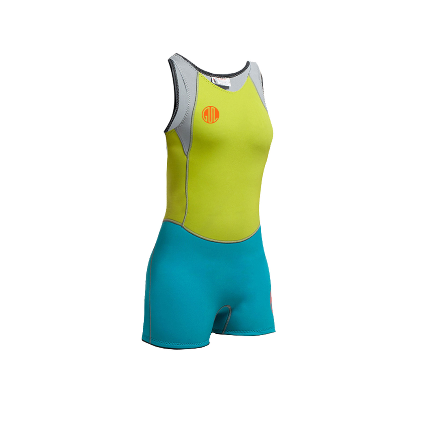 Gul Womens Surflite 3Mm F / L Sdl T2 Shortjane - Lime / Bright Cyan