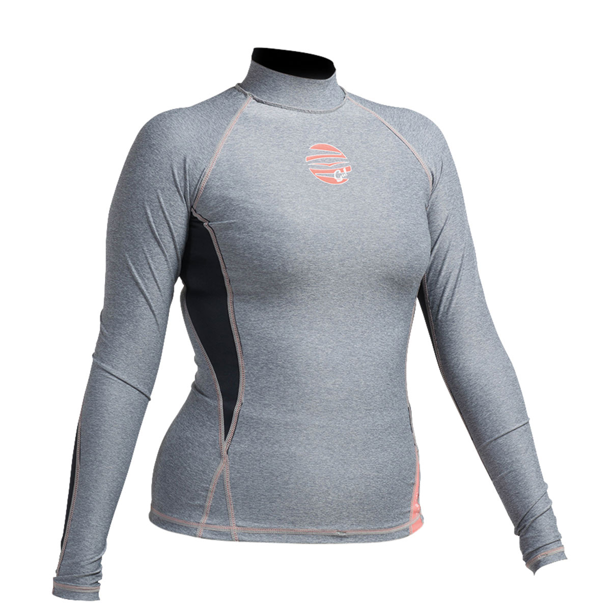 Gul Donne Swami F / L Manica Lunga Rashguard - Marl / Nero