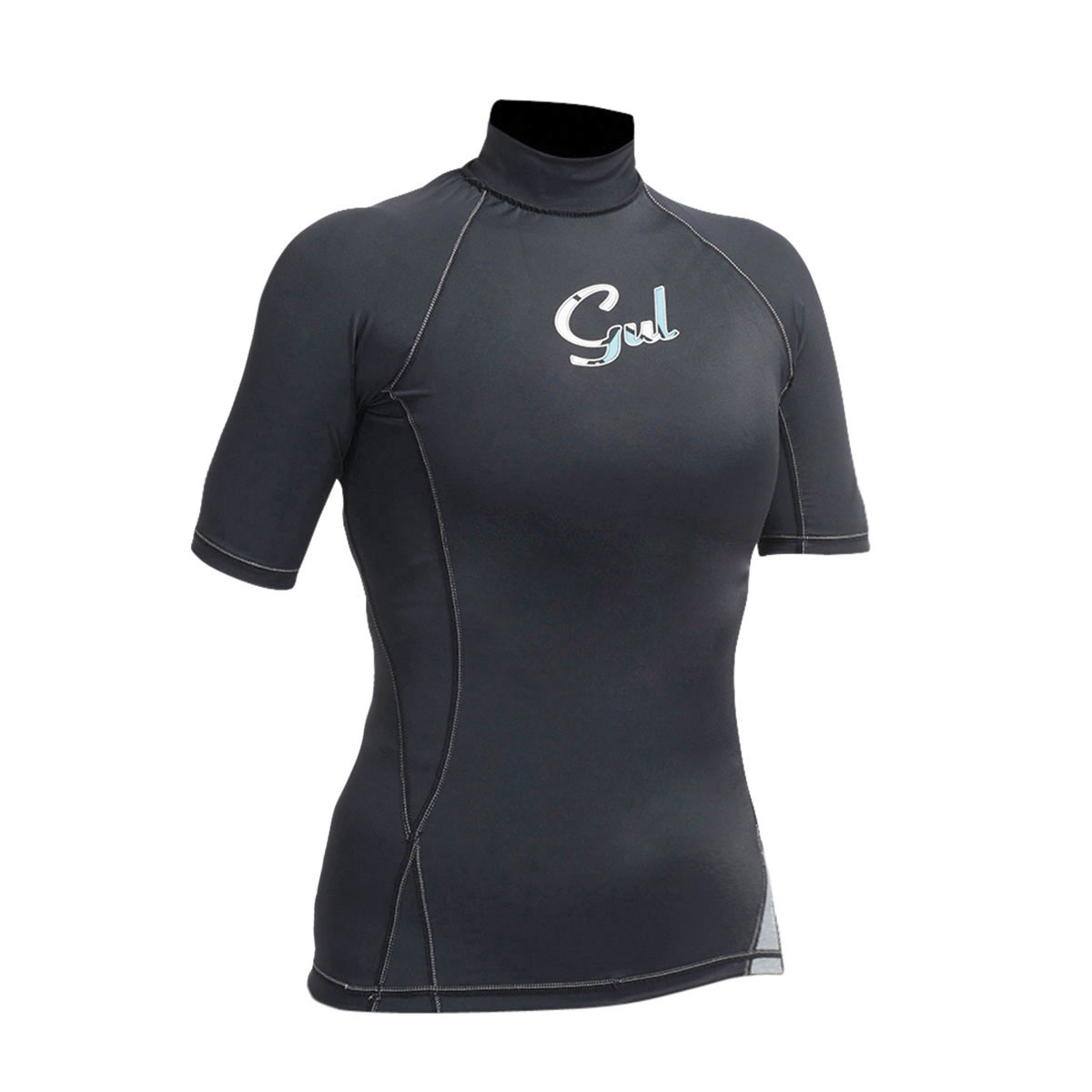 Gul Donne Swami F / L Manica Corta Rashguard - Nera