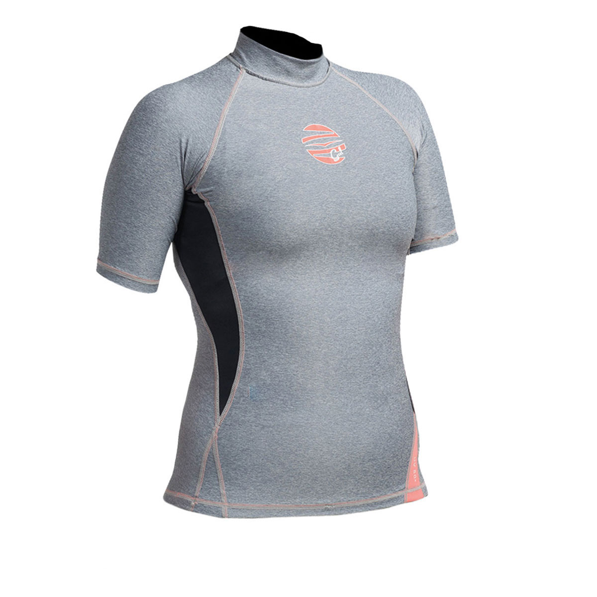 Gul Donne Swami F / L Manica Corta Rashguard - Marl / Nero