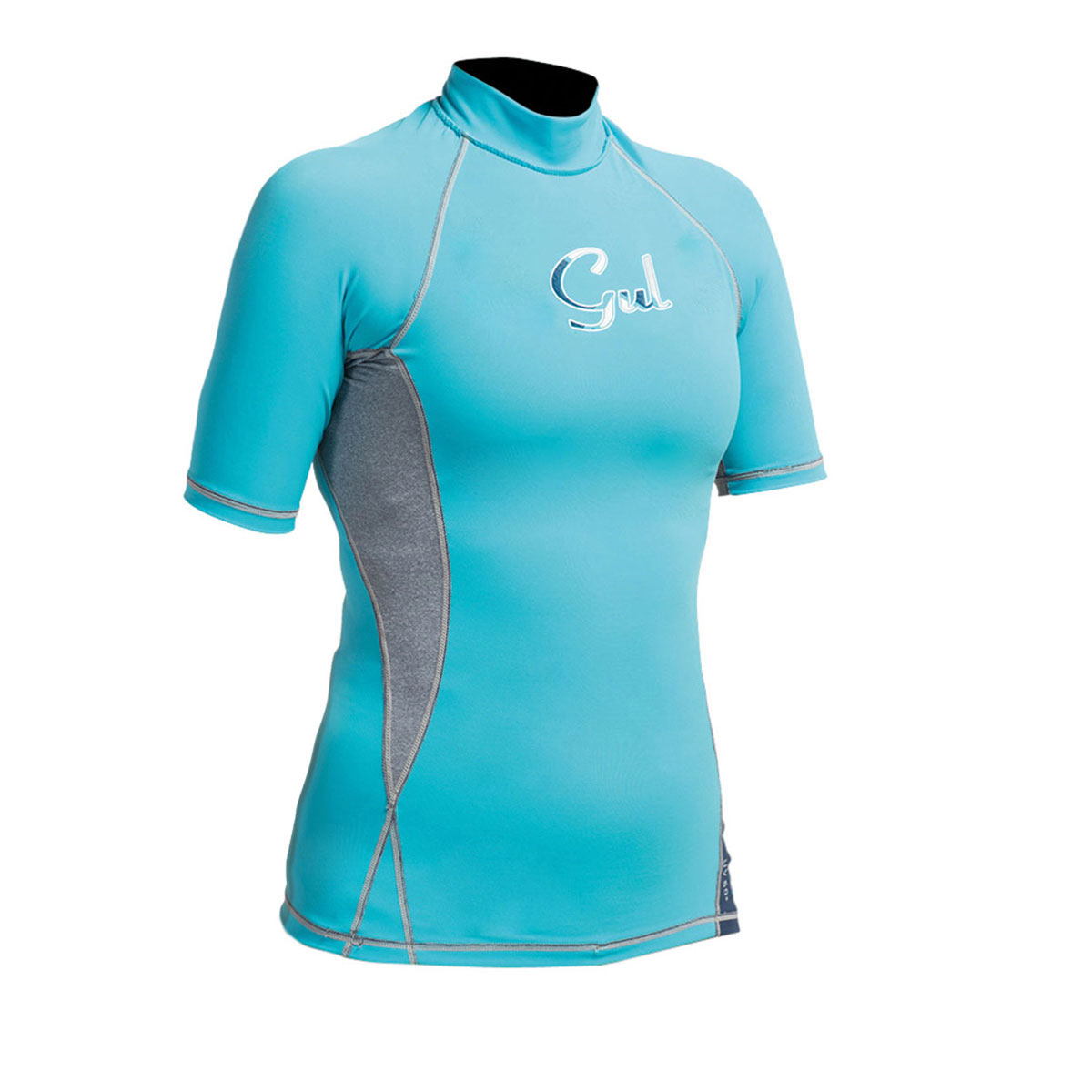 Gul Donne Swami F / L Manica Corta Rashguard - Turchese / Marl