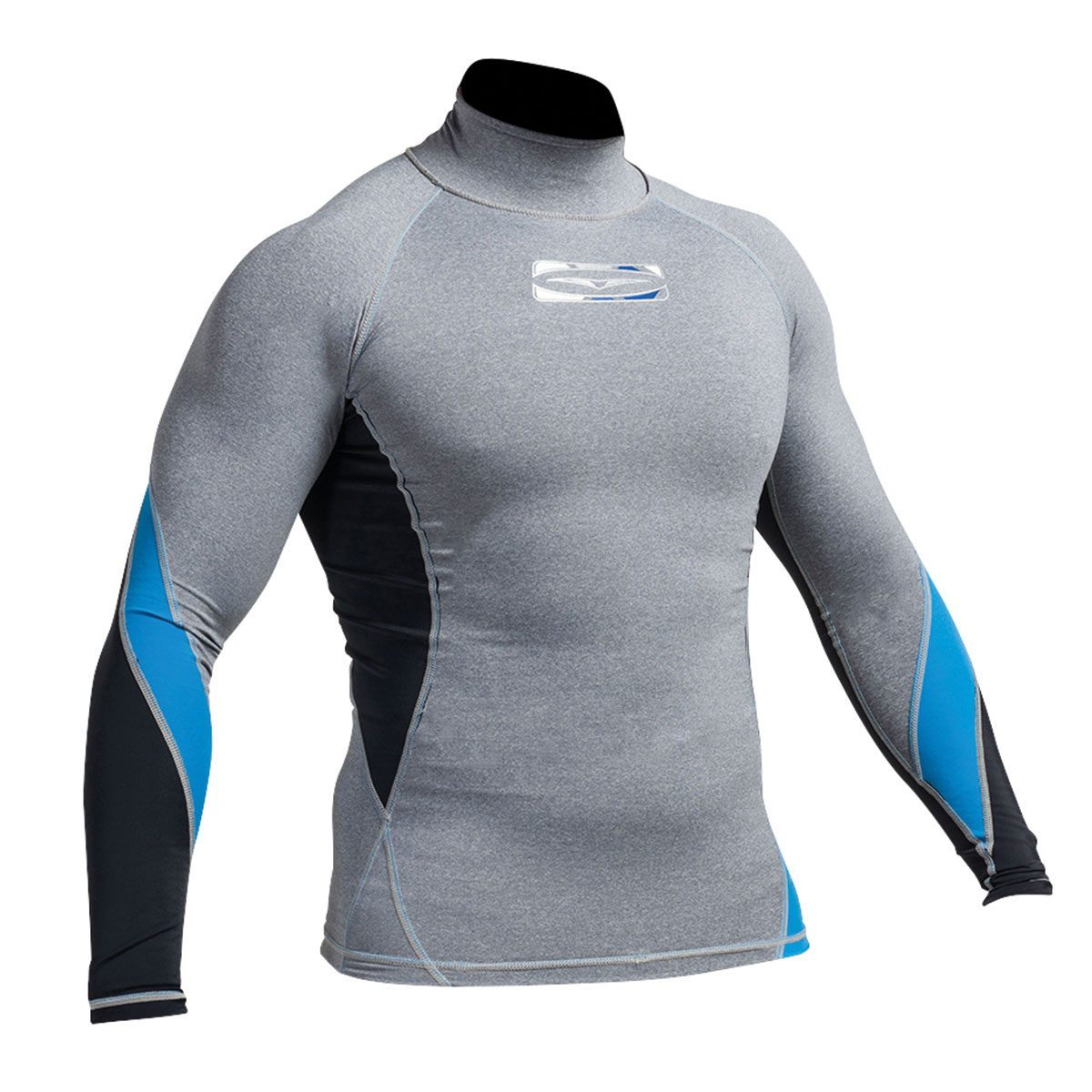 Gul Xola Flatlock Maniche Lunghe Rashguard - Marl / Nero