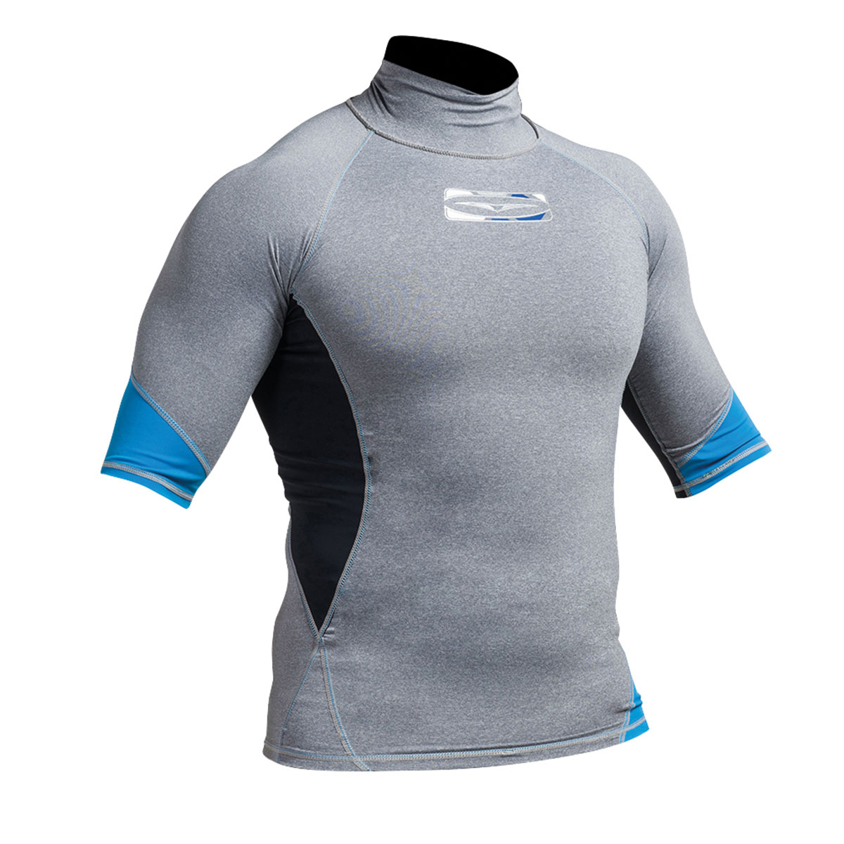 Gul Xola Flatlock Manica Corta Rashguard - Marl / Nero