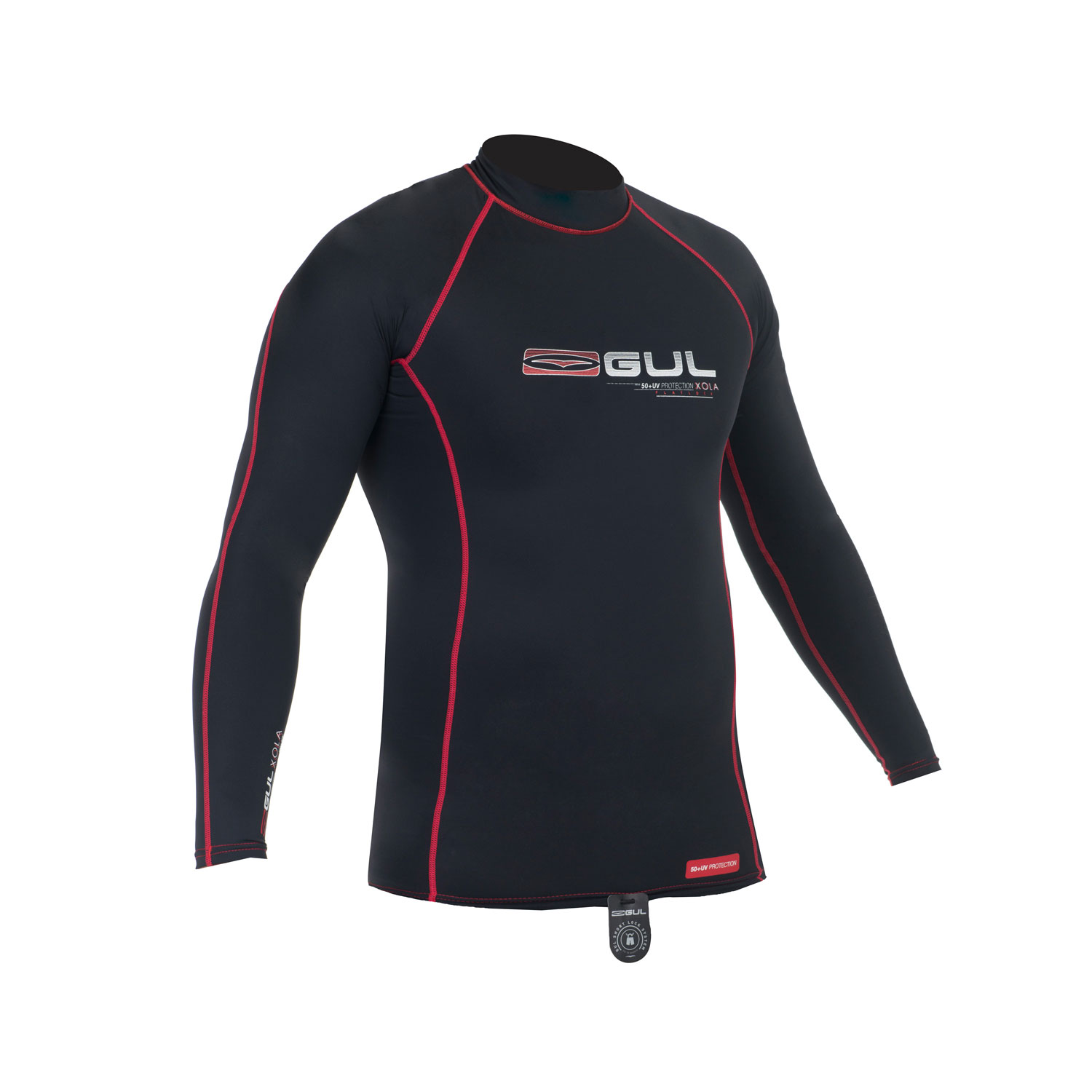 Gul Xola Mens Manica Lunga Rashguard - Nero