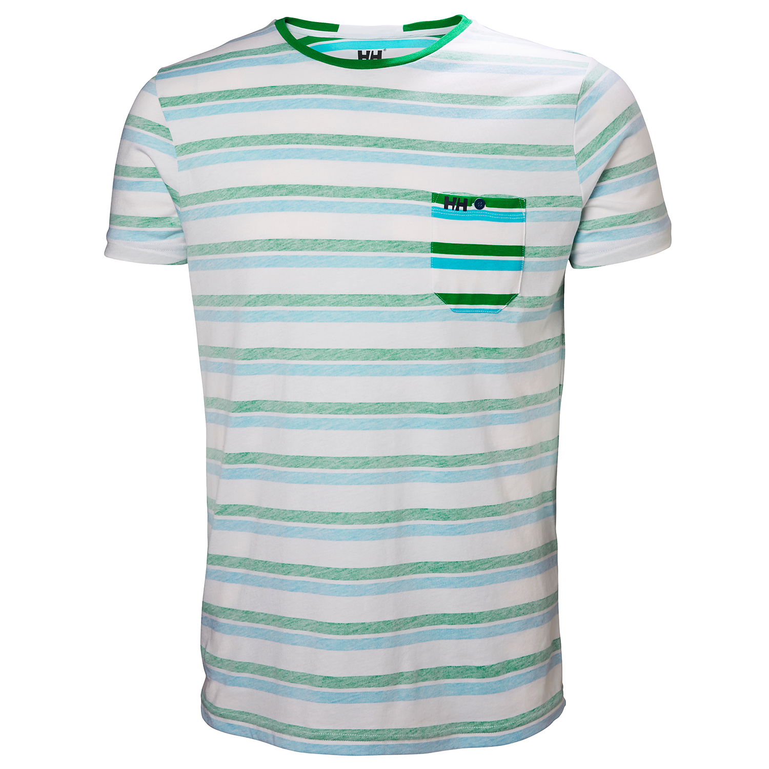 T-Shirt Helly Hansen Fjord - Pepper Green Faded Stripes