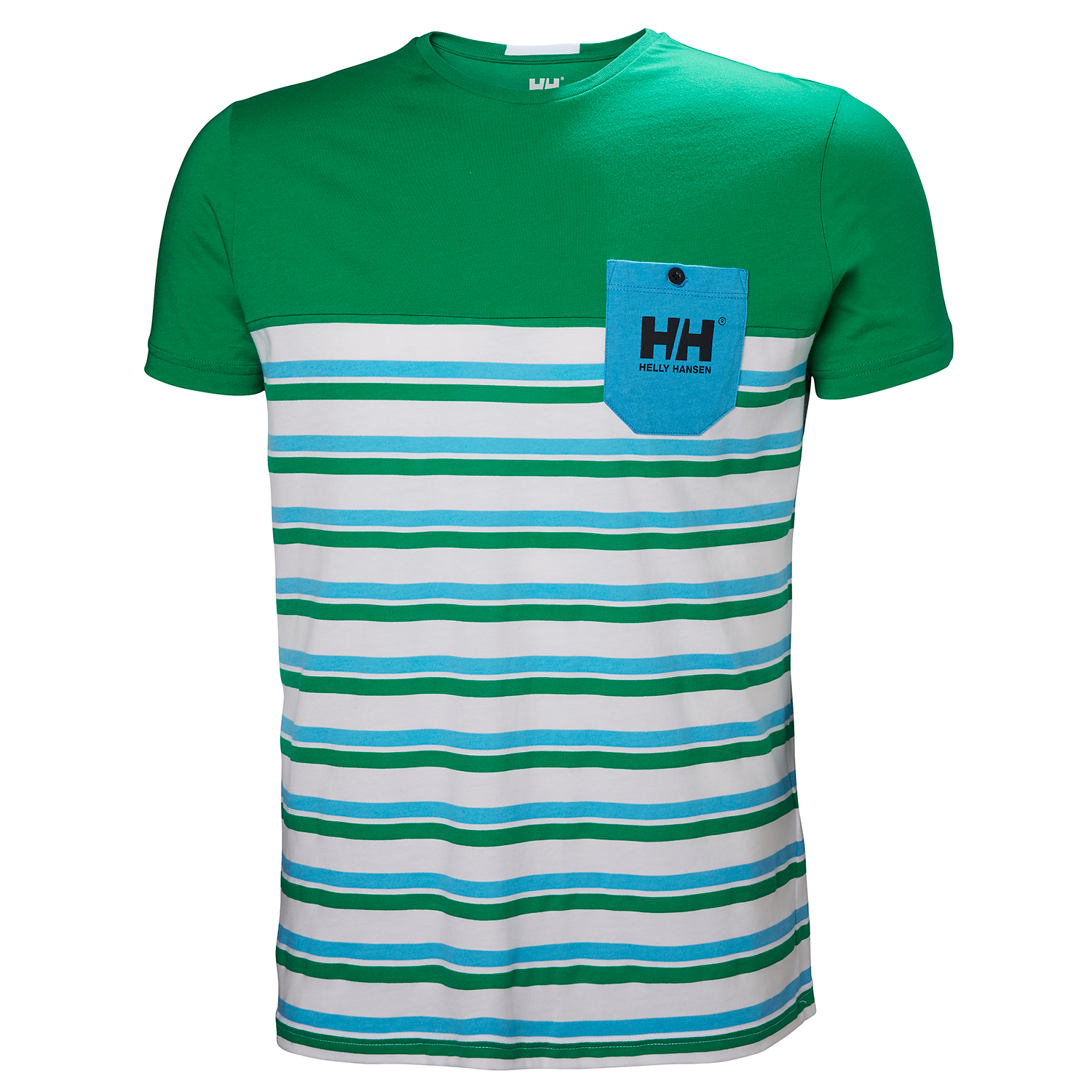 T-Shirt Helly Hansen Fjord - Pepper Green Stripes