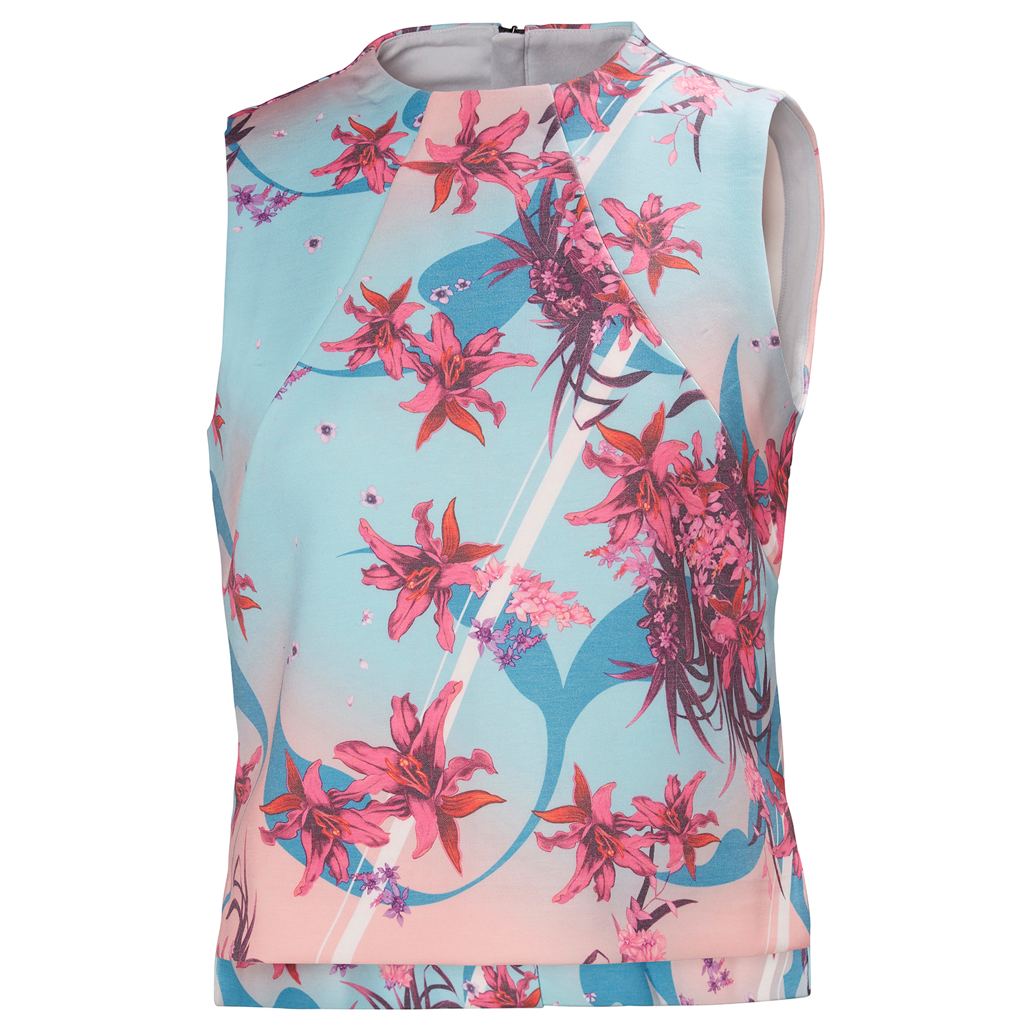Helly Hansen Womens Top Ocean Ocean Senza Maniche - Stampa Naito