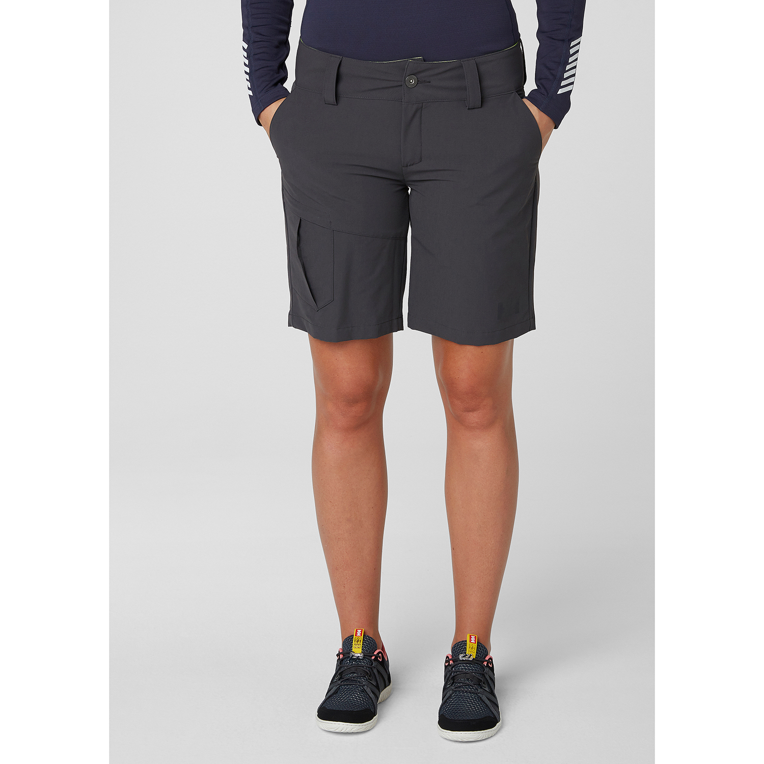 Pantaloncini Cargo Quick Dry Da Donna Helly Hansen - Ebano