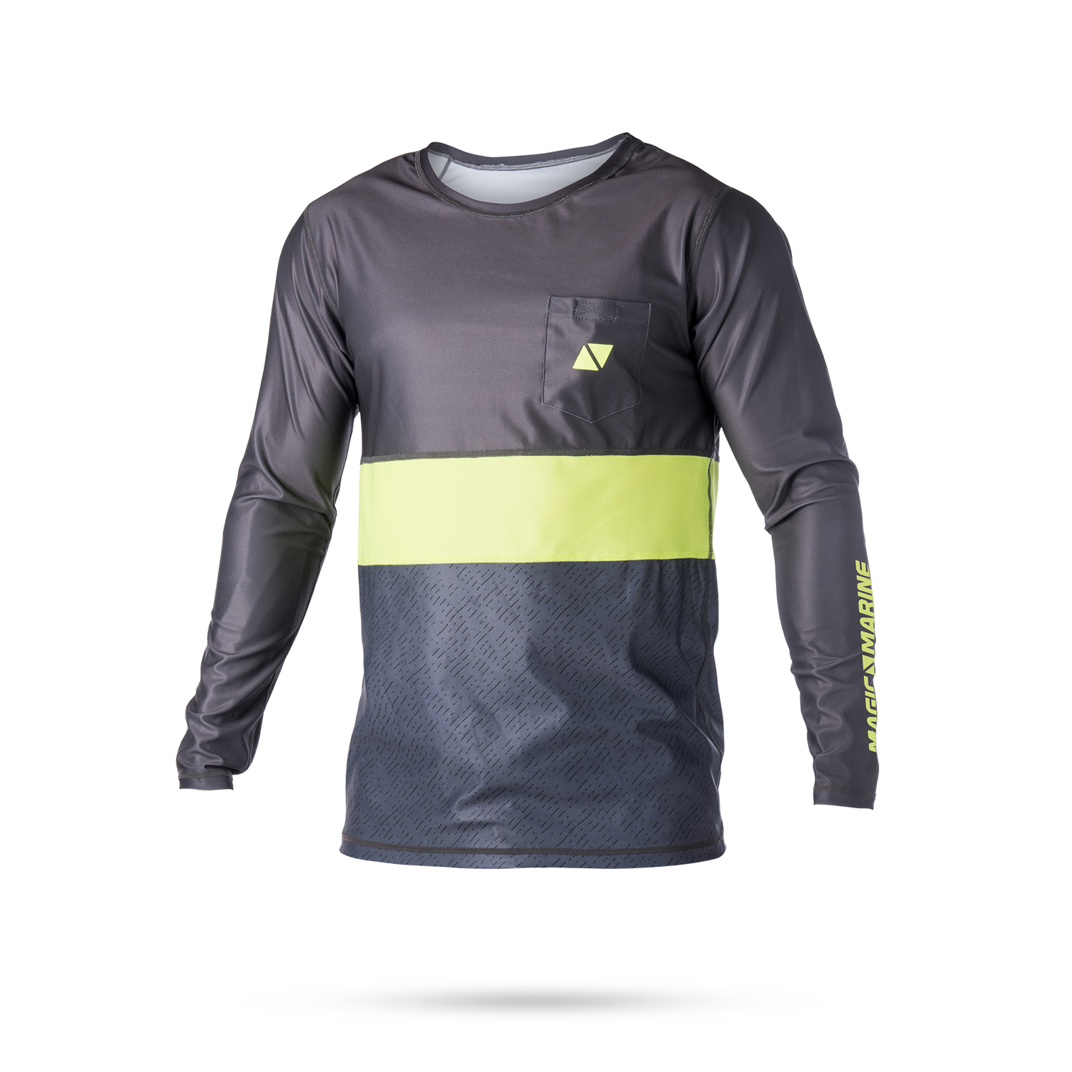 Maglia A Maniche Lunghe Magic Marine Cube Quickdry Top - Giallo Flash