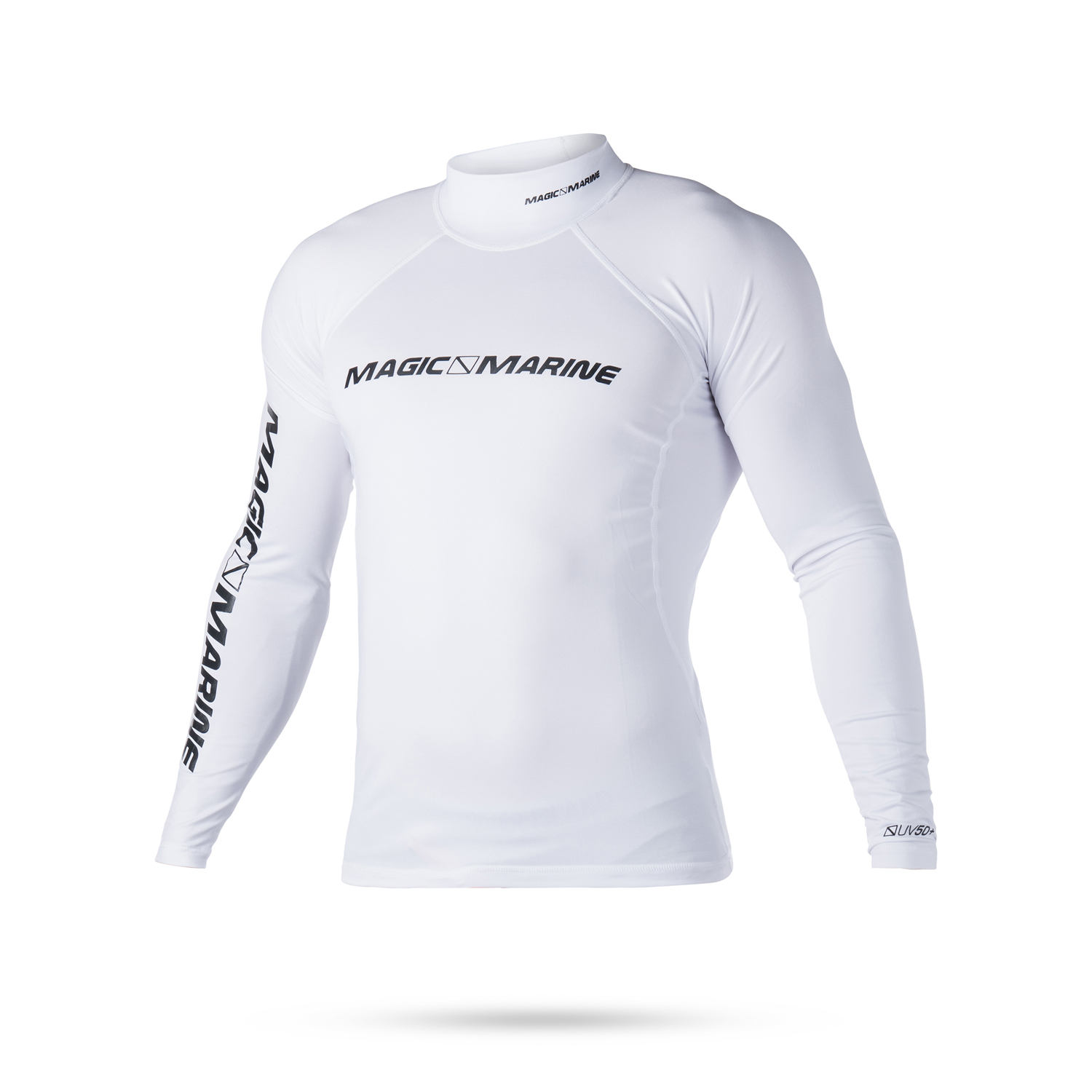 Magic Marine Cubo Manica Lunga Rashvest - Bianco / Nero
