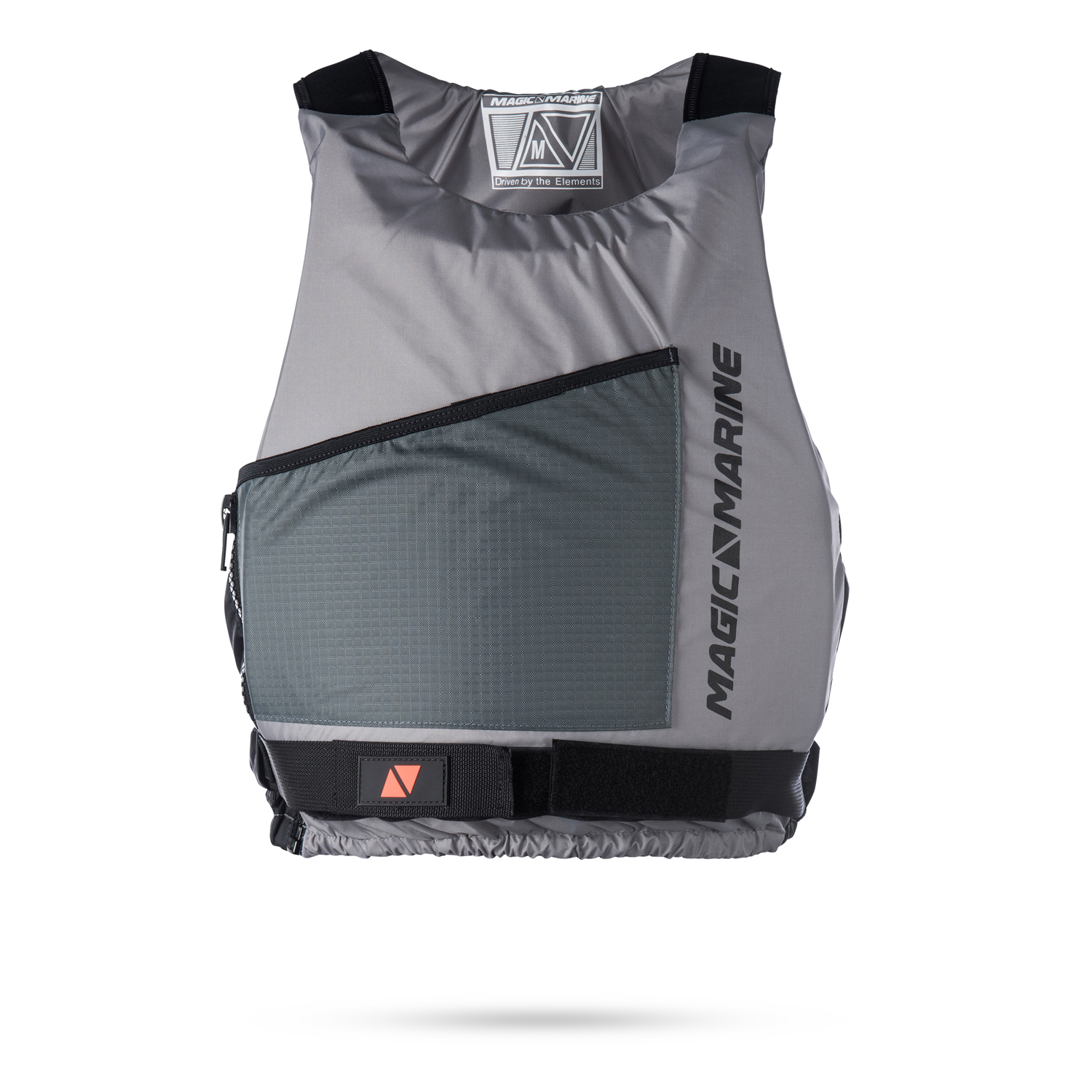 Aiuti Al Galleggiamento Con Zip Laterale Magic Marine Match - Grigio Chiaro