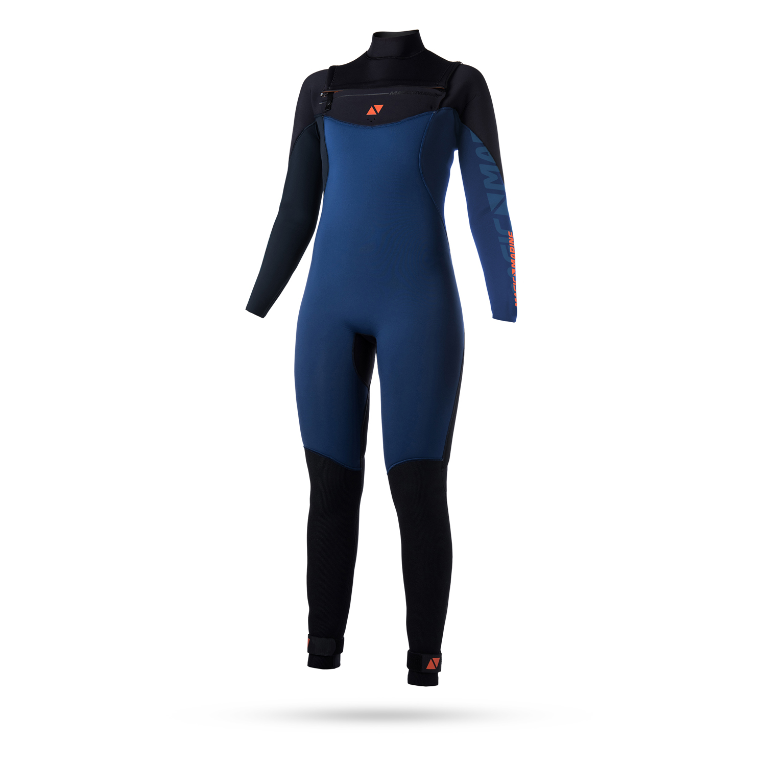 Magic Marine Le Donne 4/3 Millimetri Front-Zip Ace Muta - Navy