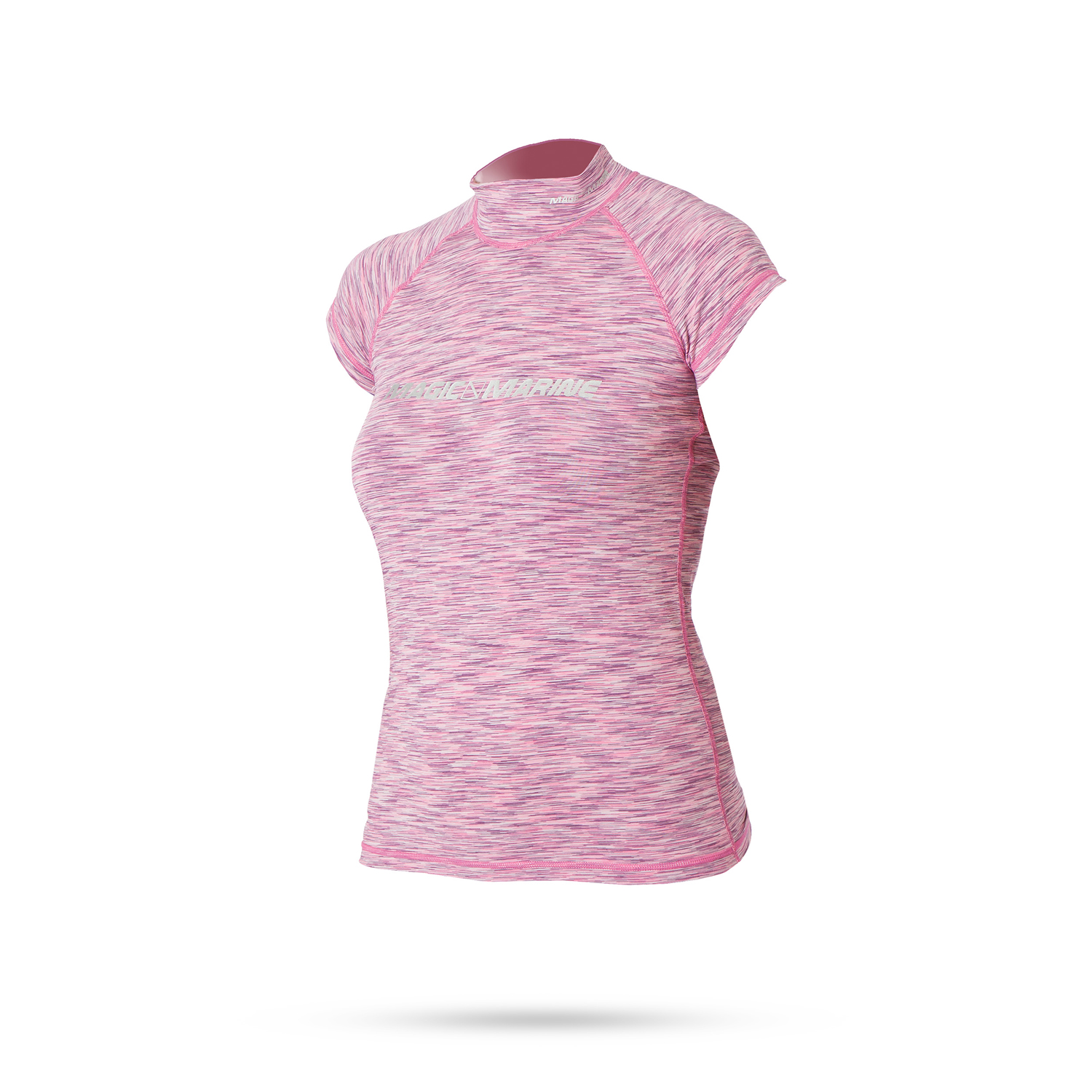 Magic Marine Donne Cubo Manica Corta Rashvest - Rosa
