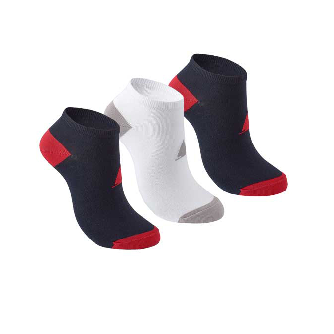 Musto Essential 3 Coppia Trainer Socks Pacchetto - Nero / Bianco
