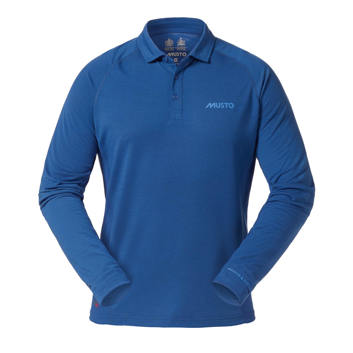 Musto Essential Evolution Ls Uv Fast Dry Polo - Blu Nautico