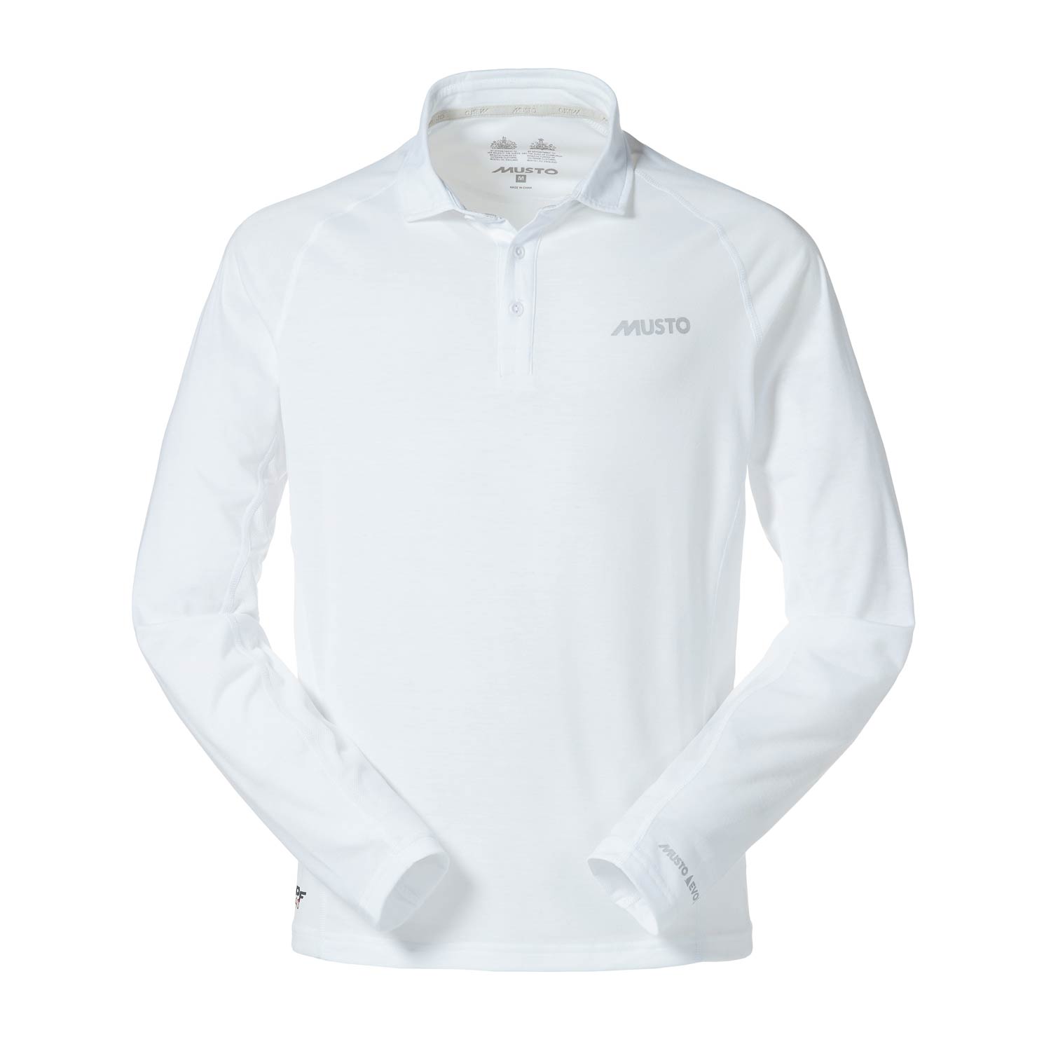 Musto Essential Evolution Ls Uv Fast Dry Polo - Bianco