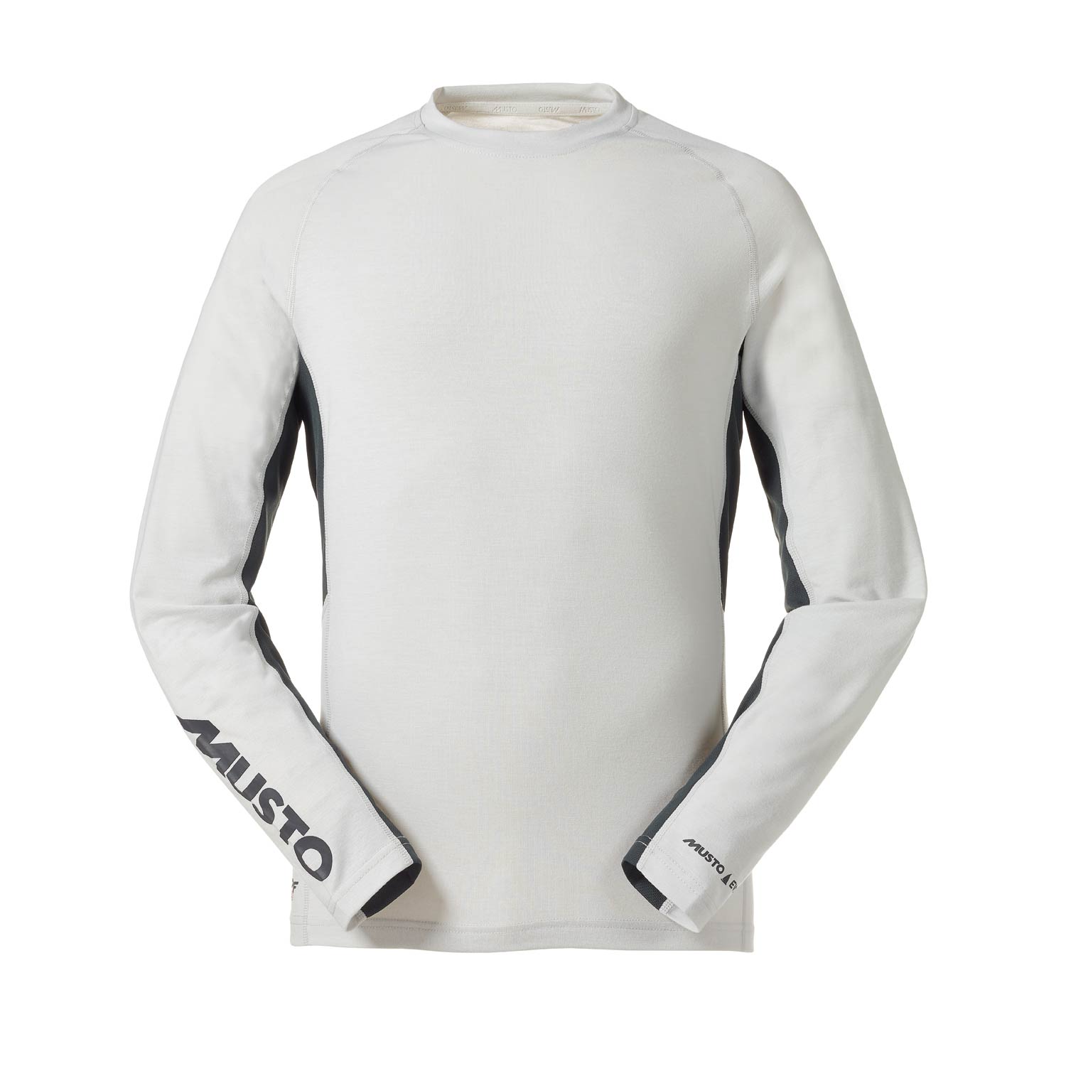 Musto Evolution Uv T-Shirt Veloce Essential Ls Dry - Platinum / Carbon