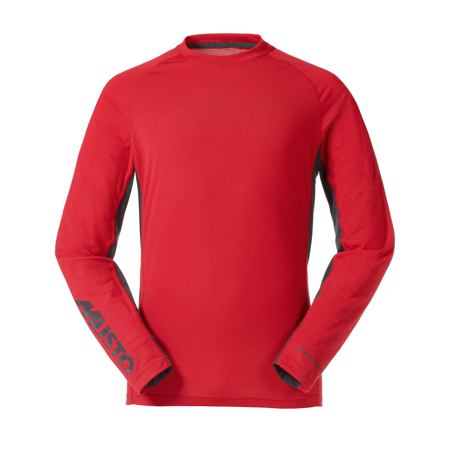 Musto Evolution Uv T-Shirt Essential Fast Dry Ls - True Red / Carbon