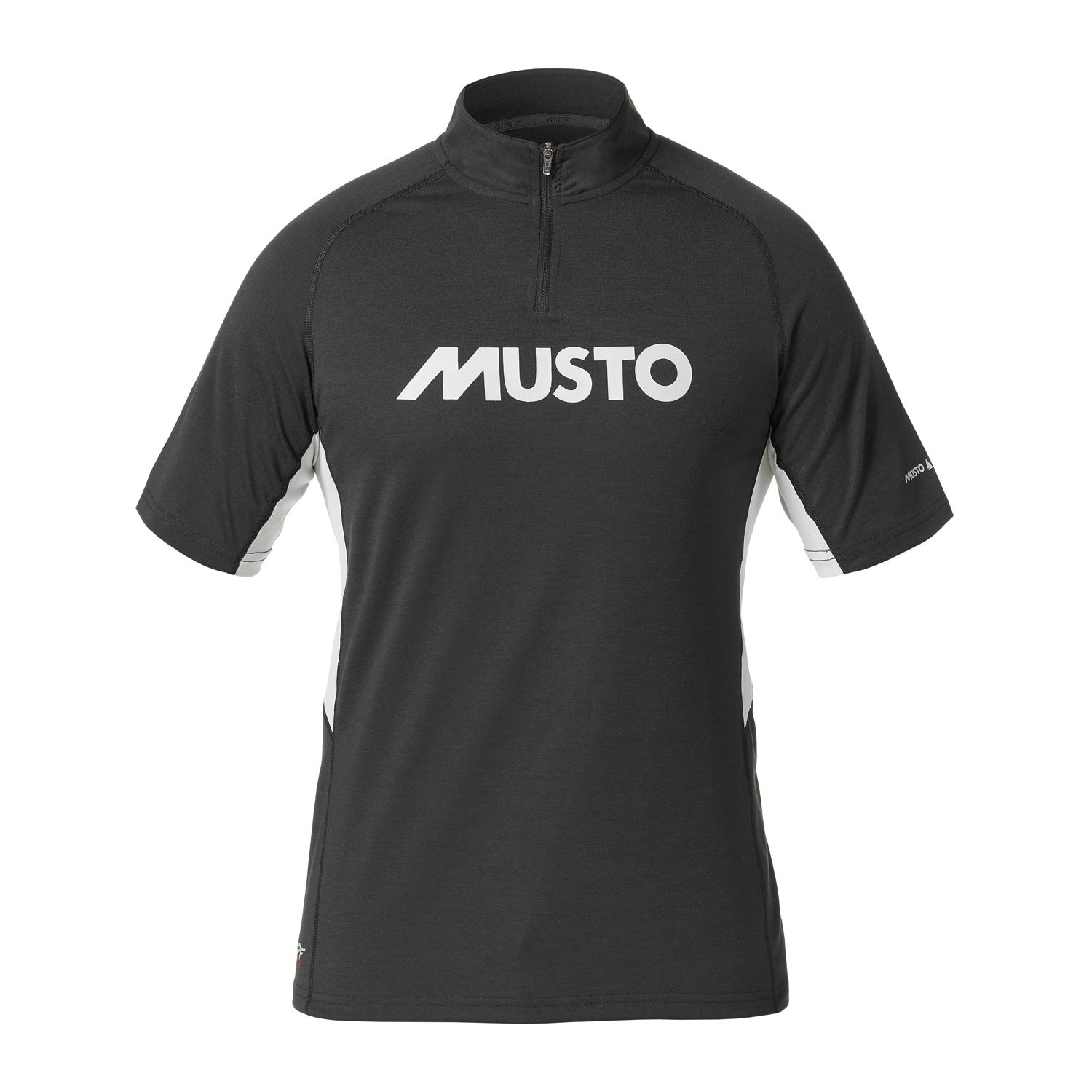 Musto Essential Evolution Uv Postale Dry Fast Collo - Carbon / Platinum