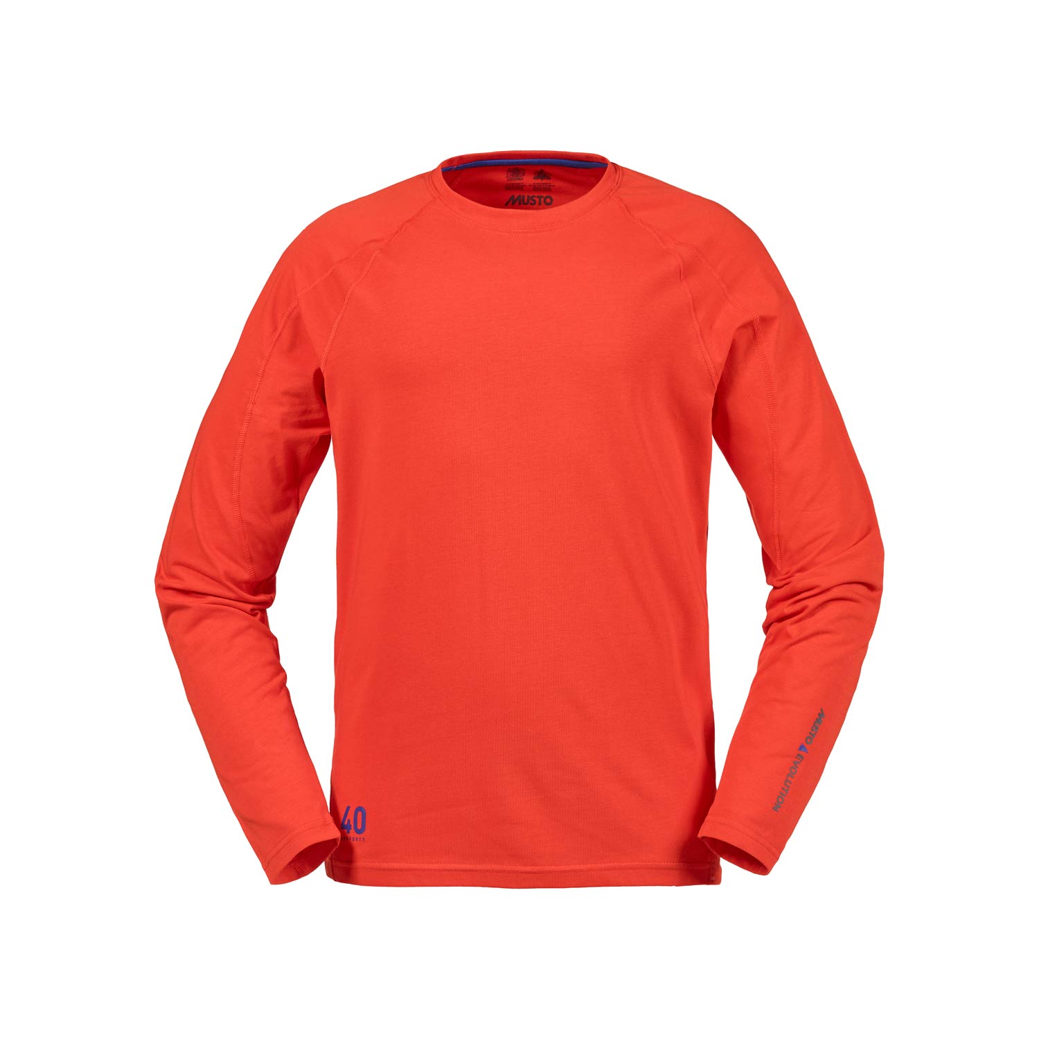 T-Shirt Musto Evolution Sunblock Maniche Lunghe - Fuoco Arancione