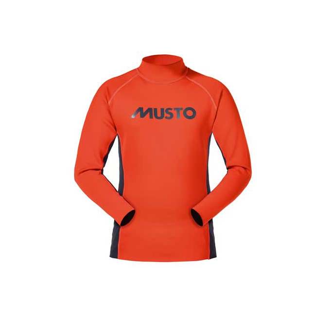 Musto Junior Neoprene Top - Fuoco Arancio / Nero