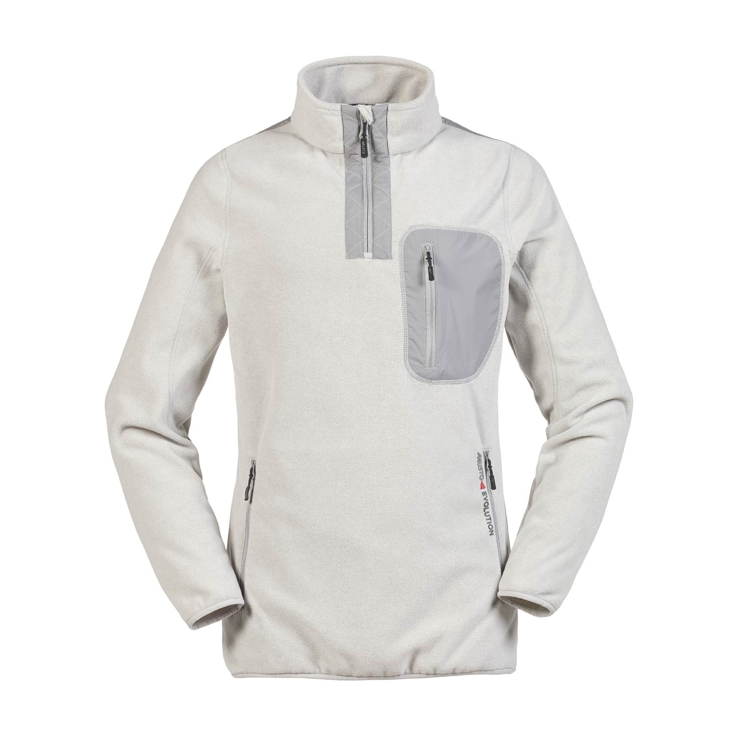Musto Tundra 1/2 Zip Neck Pile - Titanio / Nero
