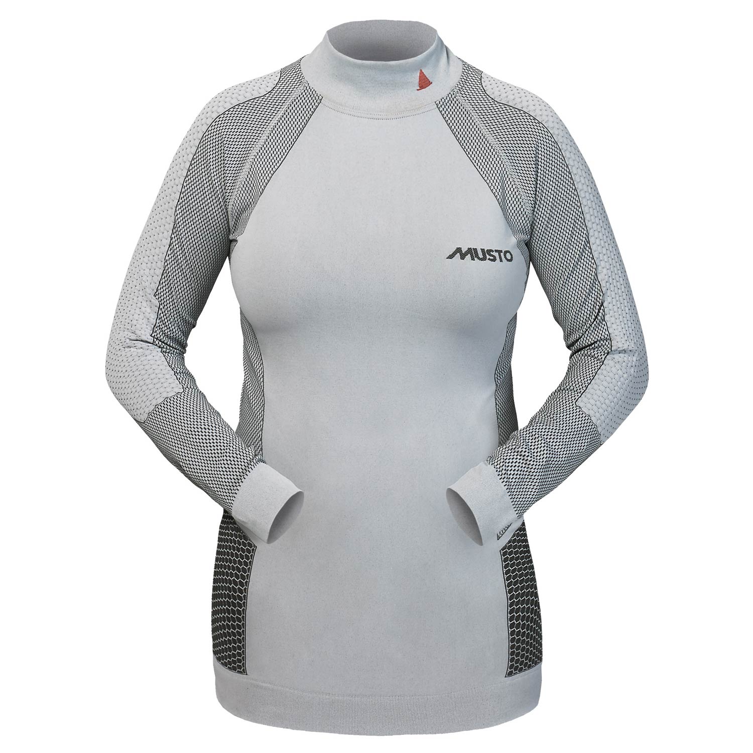 Musto Womens Base Layer Attivo Girocollo - Platinum