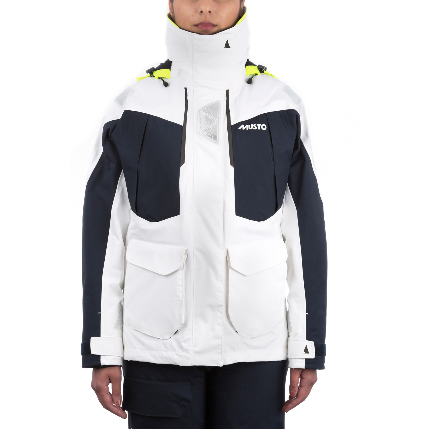Musto Womens Br2 Offshore Jacket - Bianco / True Navy