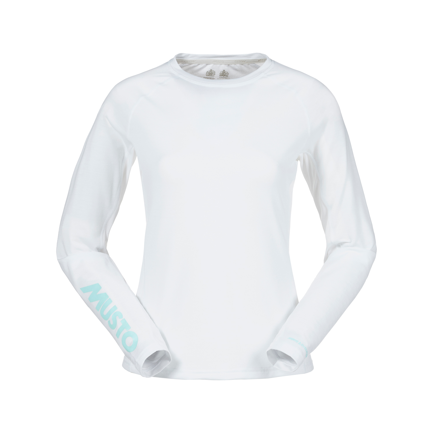 Musto Womens T-Shirt Manica Lunga Fast Dry Uv Essential - Bianco