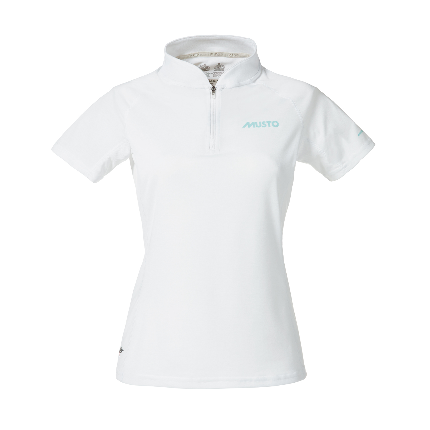 Musto Womens Uv Essential Veloce Zip Neck Dry - Bianco