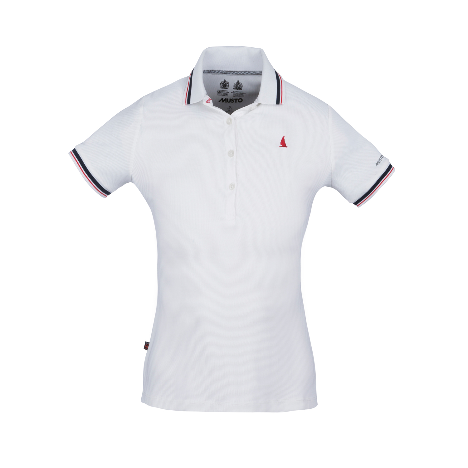 Musto Womens Pro Evolution Lite Corta Polo Manica - Bianco