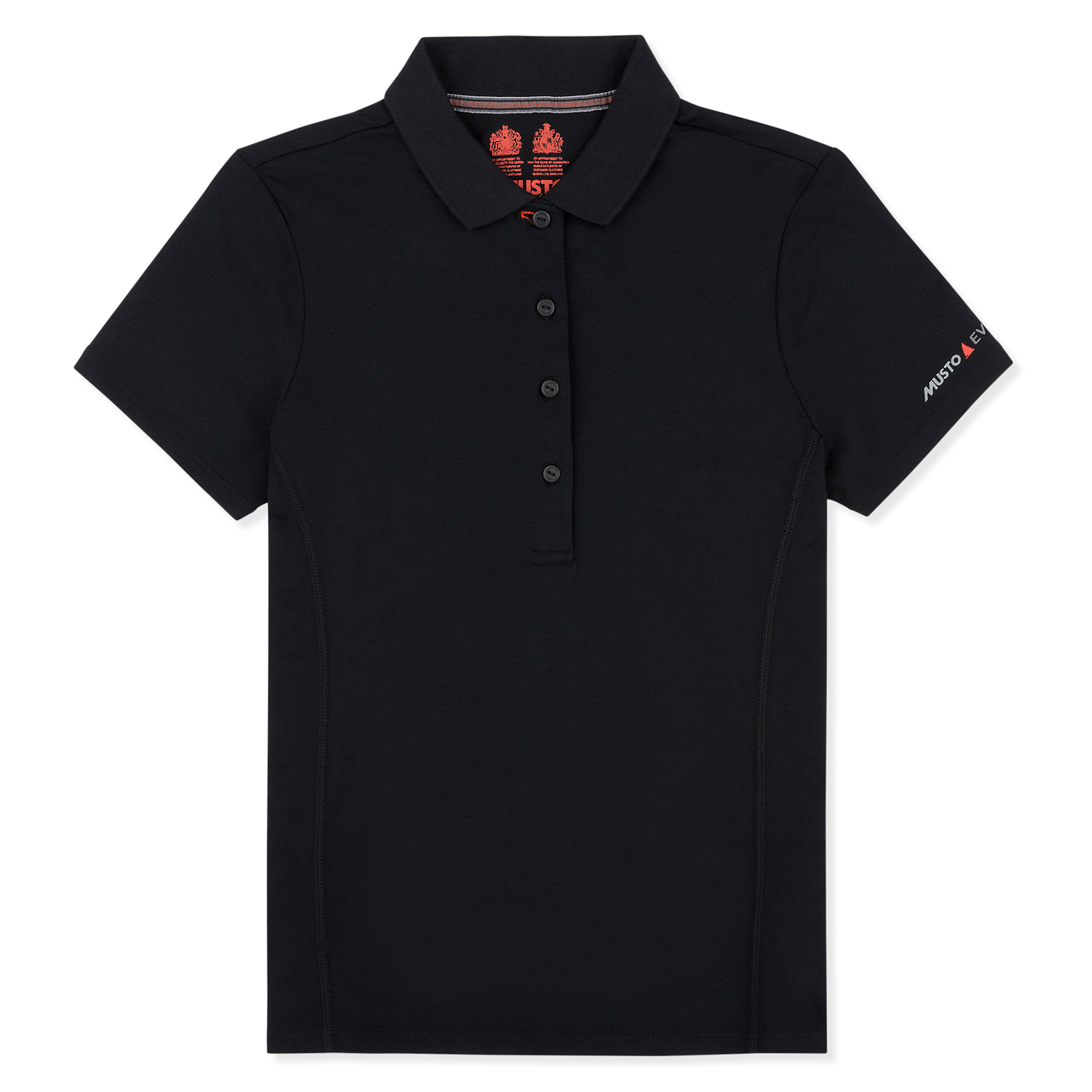 Musto Womens Evolution Sunblock Corta Polo Manica - Nero