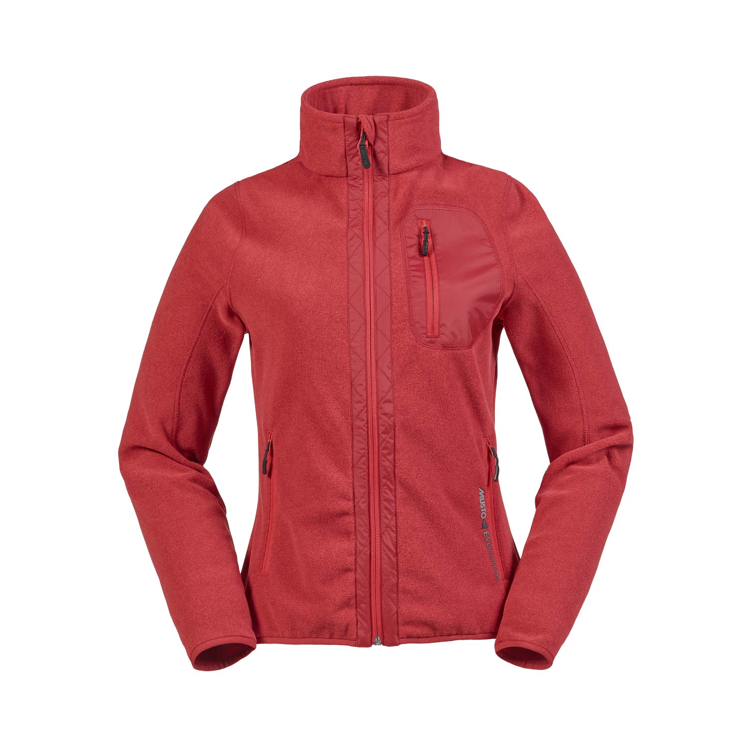 Musto Womens Tundra Funnel Pile - Rosso / Vero Navy