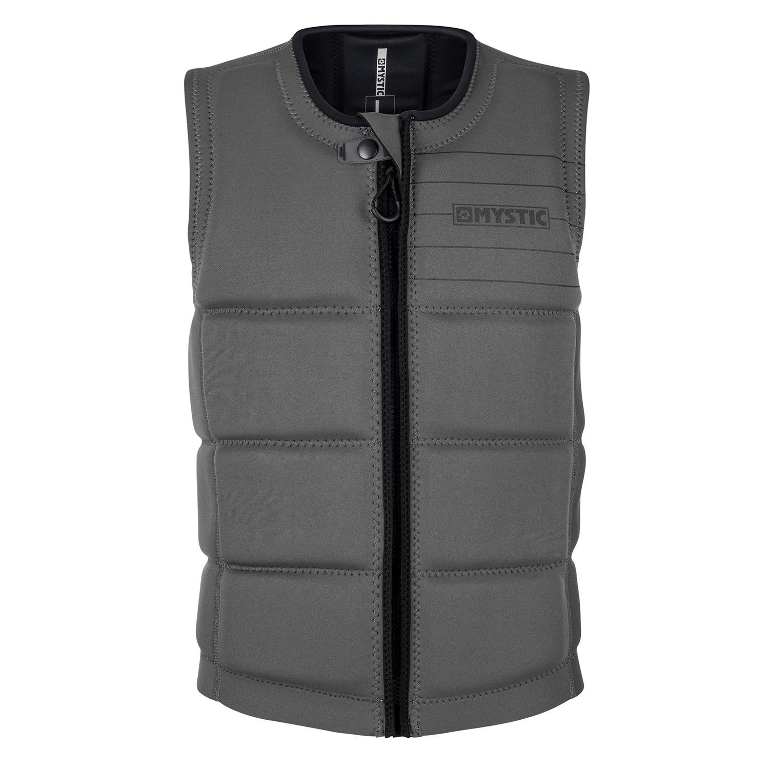 Gilet A Impatto Con Cerniera Frontale Mystic Brand - Grigio