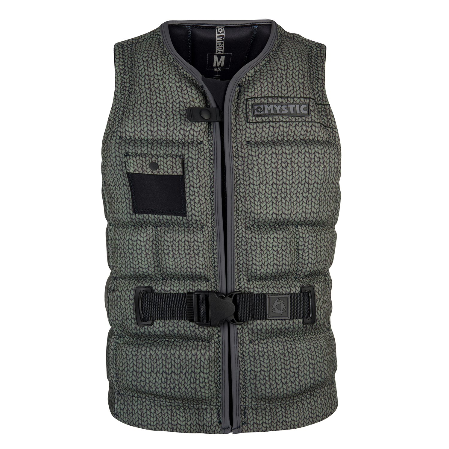 Gilet A Impatto Frontale Con Cerniera Mystic Break Boundaries - Esercito