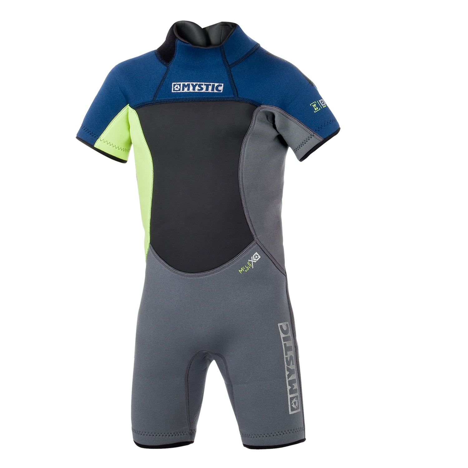 Muta Short Starlock Mystic Junior Star 3 / 2Mm Back-Zip - Blu Scuro