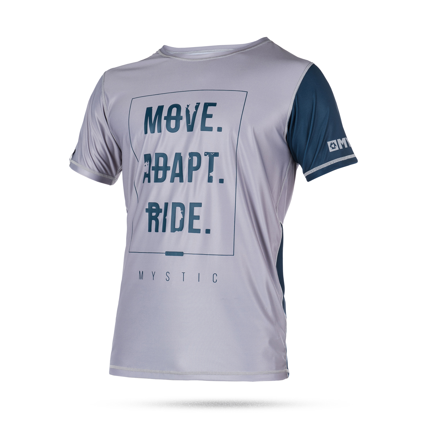 Manica Corta Mystic Kitesurf Block Quickdry Top - Acciaio / Grigio