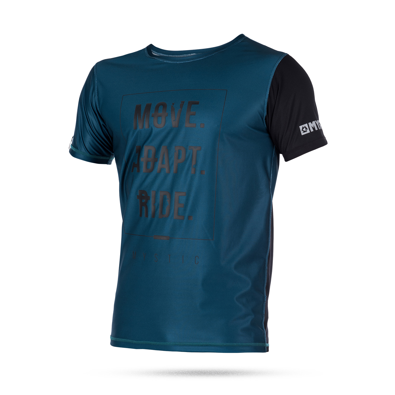 Mystic Kitesurf Block Manica Corta Quickdry Top - Teal