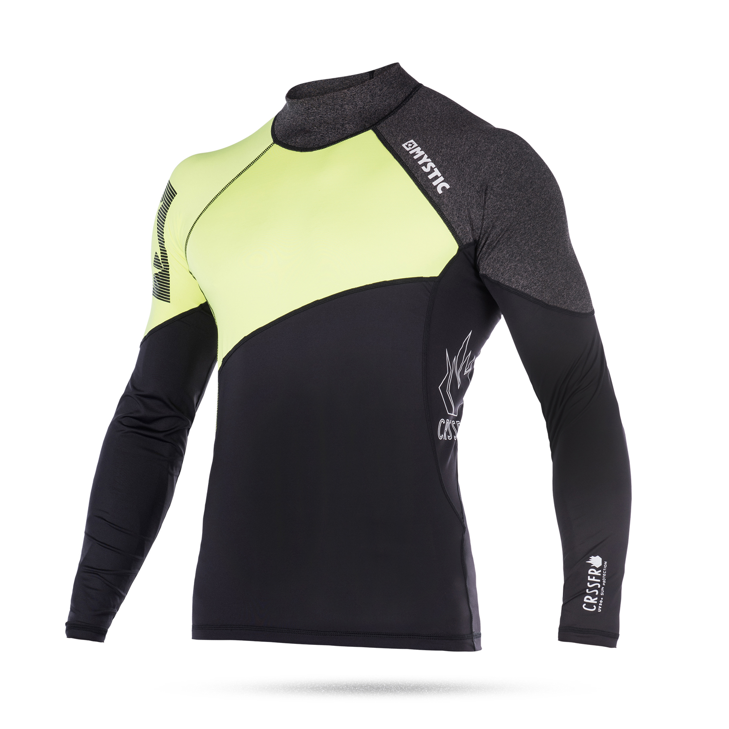 Mystic Kitesurf Crossfire Manica Lunga Rash Vest - Lime
